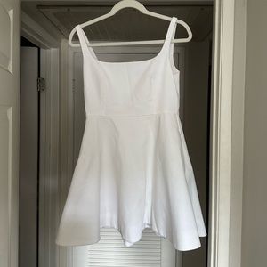 Theory Flare White Mini Dress